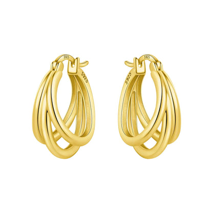 Elegant Sterling Silver Hoops