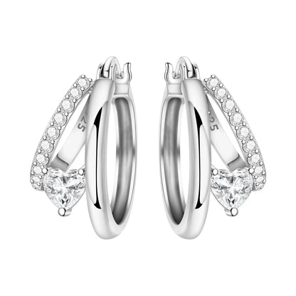 Elegant Sterling Silver Hoops