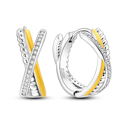 Elegant Sterling Silver Hoops