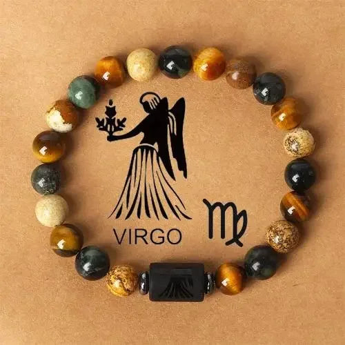 Zodiac Sign Constellation Beaded Charm Bracelet
