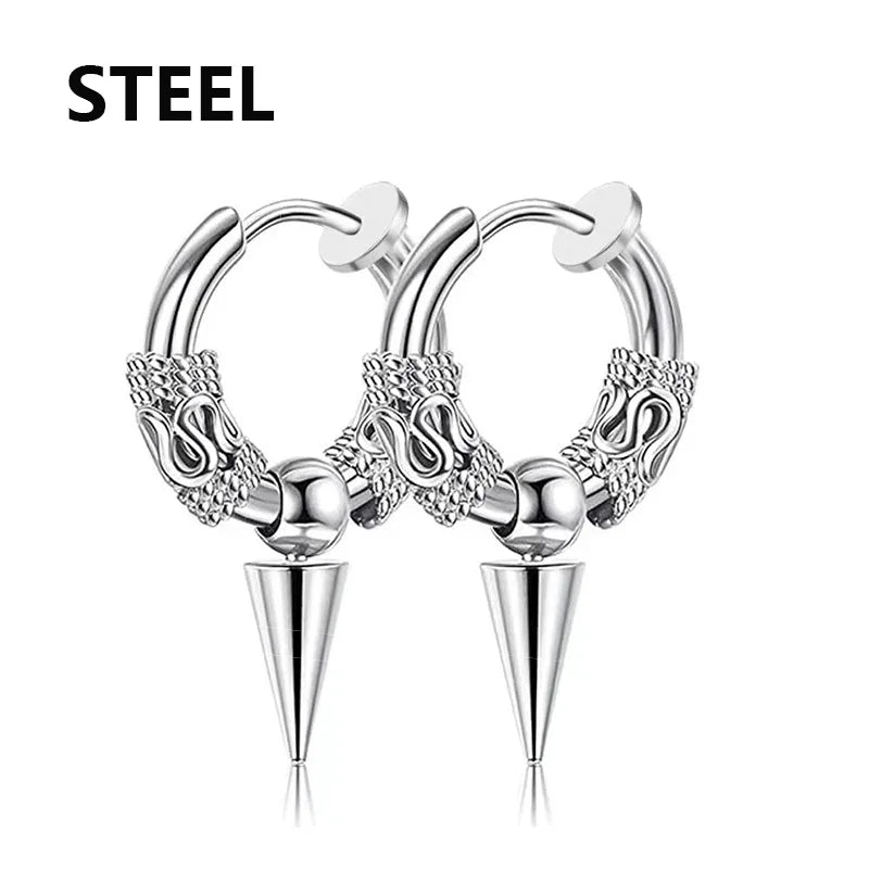 Bold Cross Clip Earrings