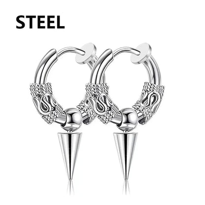 Bold Cross Clip Earrings
