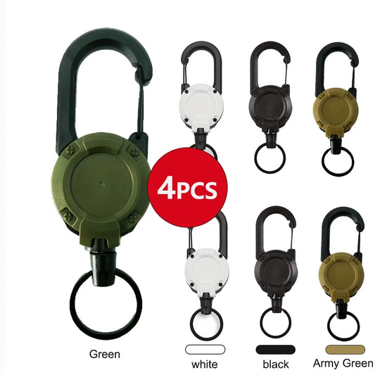 Retractable Carabiner Keychain Clip