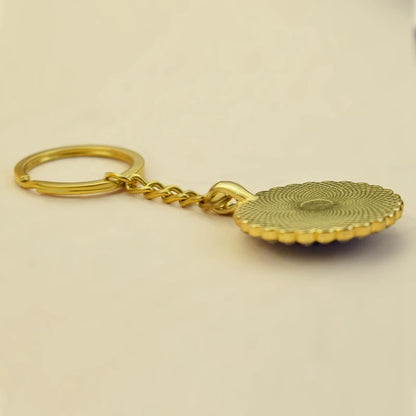 Constellation Double Side Cabochon Glass Ball Keychain