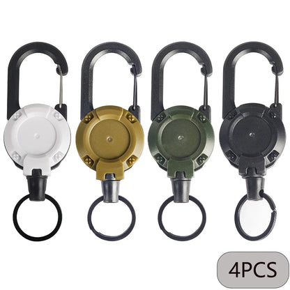 Retractable Carabiner Keychain Clip