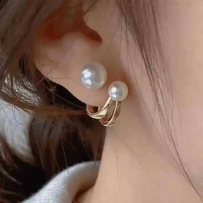 Korean Crystal Heart Earrings
