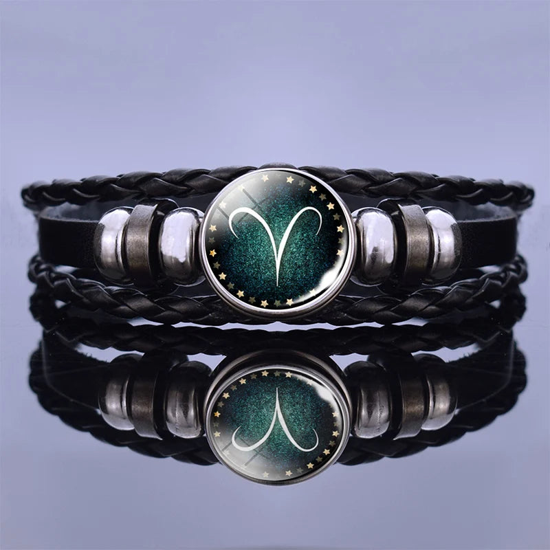 Zodiac Sign Constellation Charm Bracelet