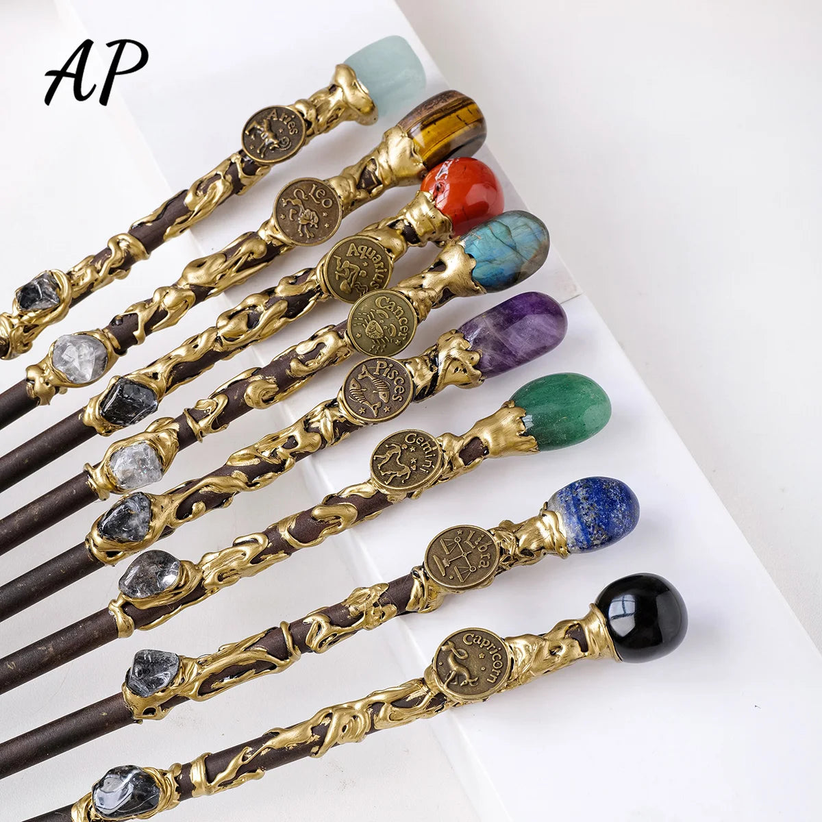 1PC Zodiac Constellation Crystal Scepter Magic Fairy Stick