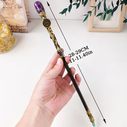 1PC Zodiac Constellation Crystal Scepter Magic Fairy Stick