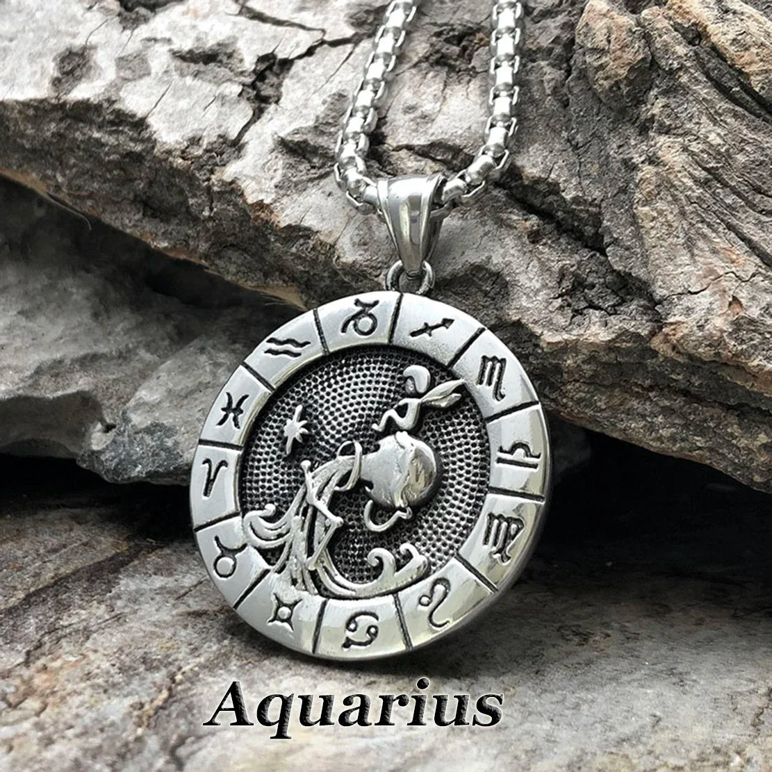 Constellation Zodiac Sign Pendant Necklace