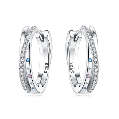 Elegant Sterling Silver Hoops