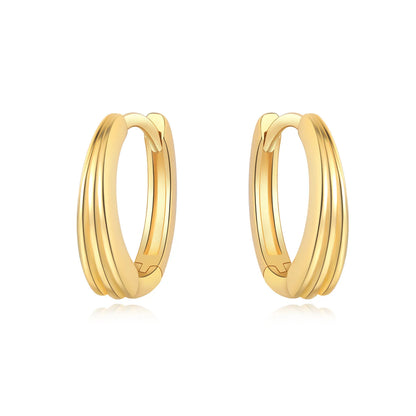 Elegant Sterling Silver Hoops