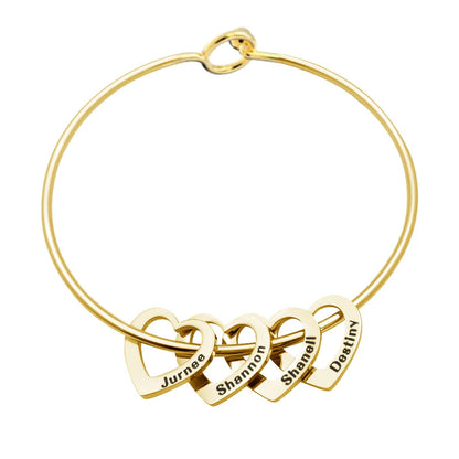 Custom Heart Name Bracelet