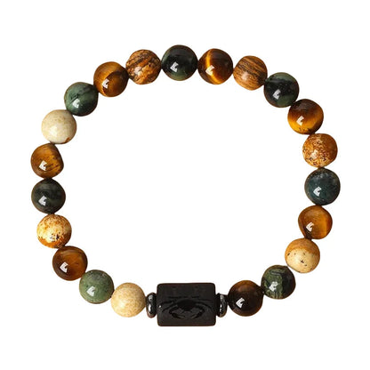 Zodiac Sign Constellation Beaded Charm Bracelet