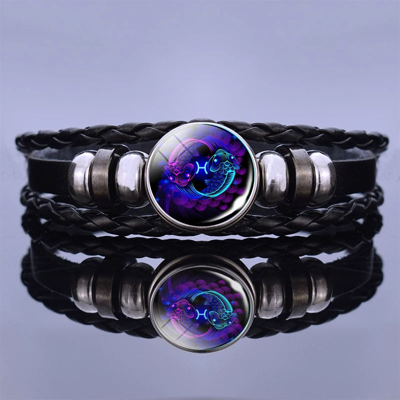 Zodiac Sign Constellation Charm Bracelet