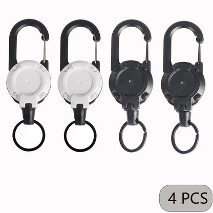 Retractable Carabiner Keychain Clip