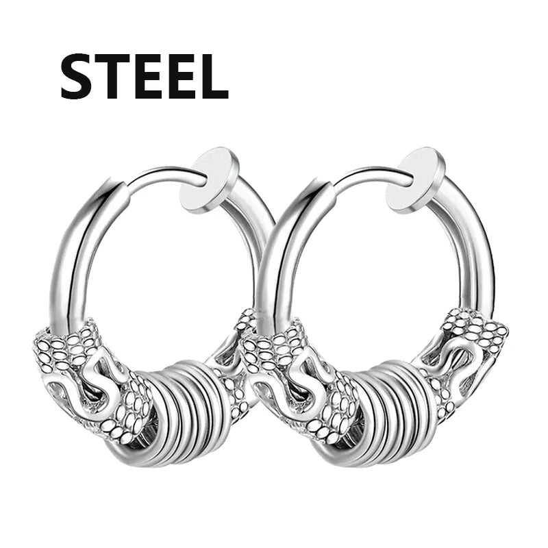 Bold Cross Clip Earrings