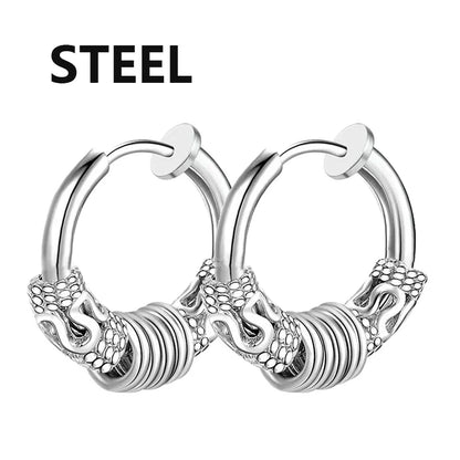 Bold Cross Clip Earrings