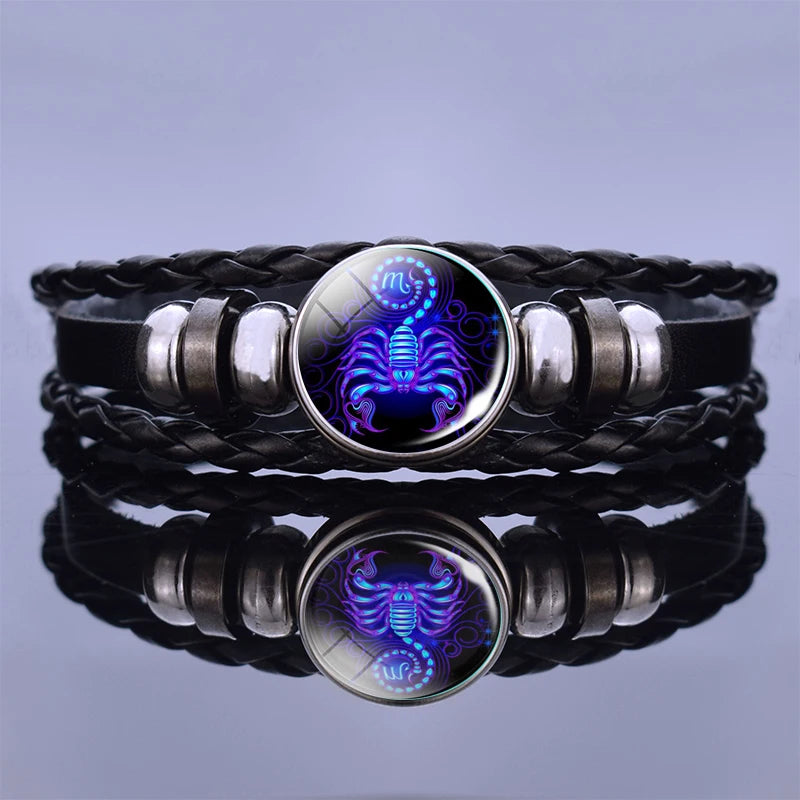 Zodiac Sign Constellation Charm Bracelet