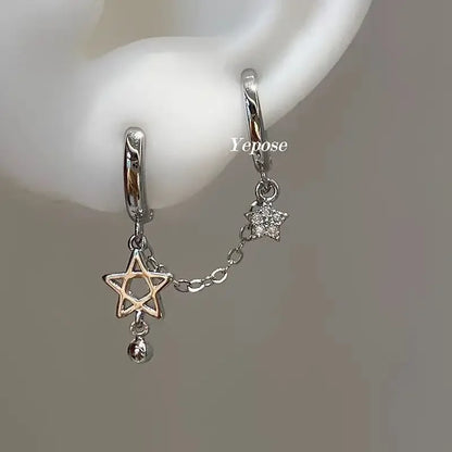 Y2K Star Chain Earring