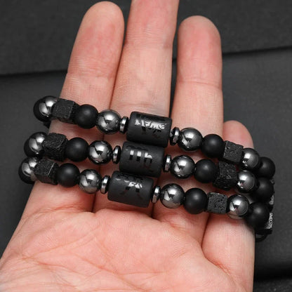 Natural Stone Zodiac Sign Bracelet