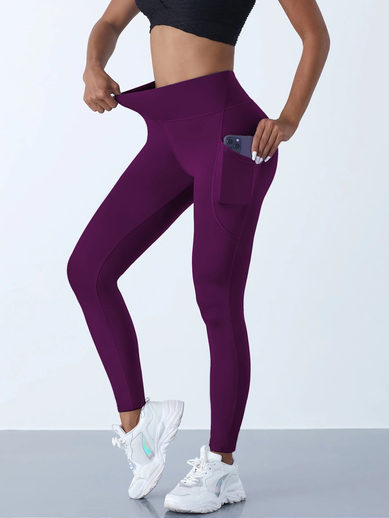 High Waist Leggings with Pockets – Women’s Stretch Yoga & Fitness Pants