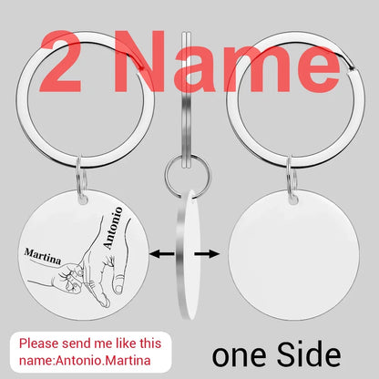 Custom Name Family Keychain