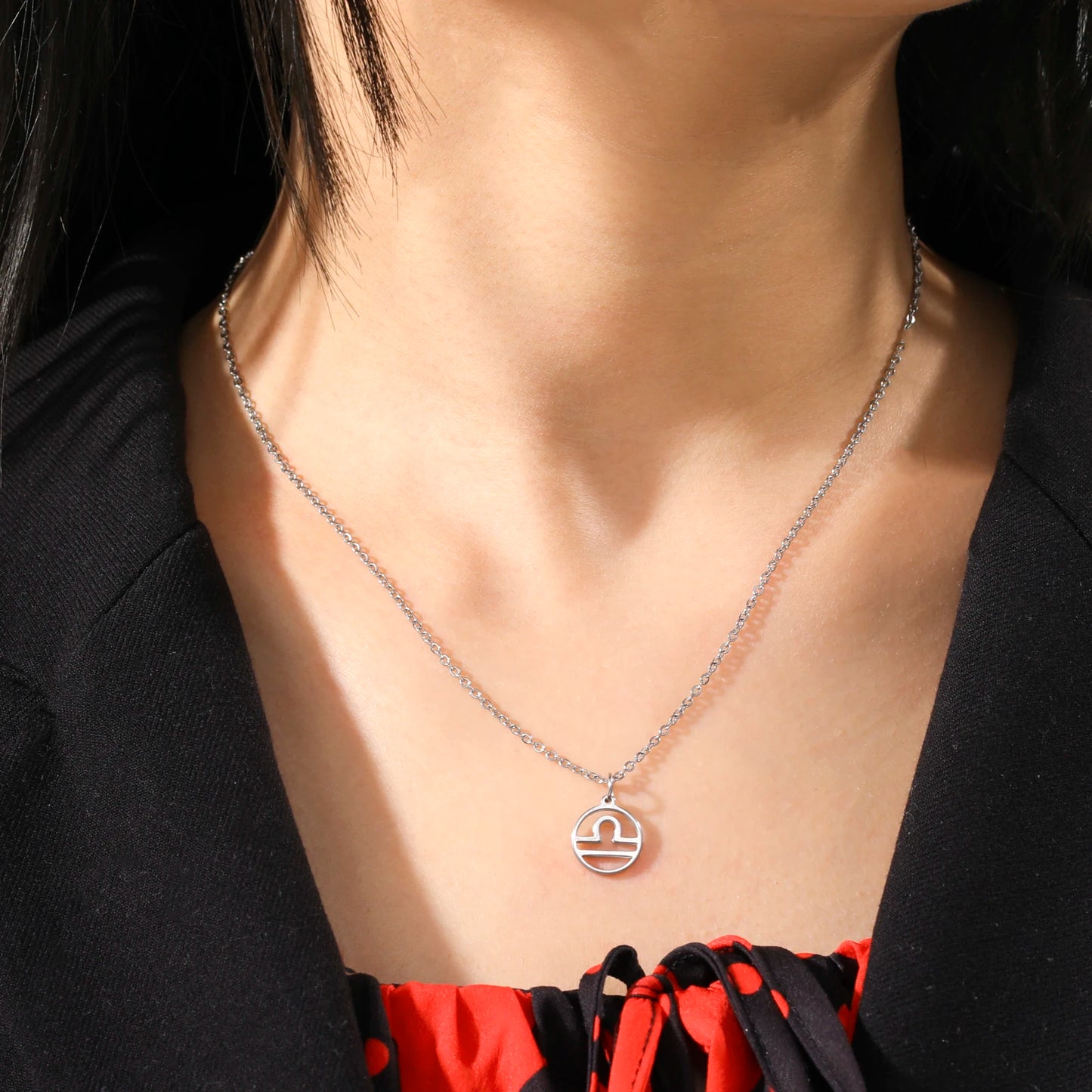 Zodiac Pendant Stainless Steel Necklace