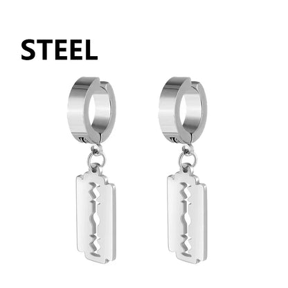Bold Cross Clip Earrings
