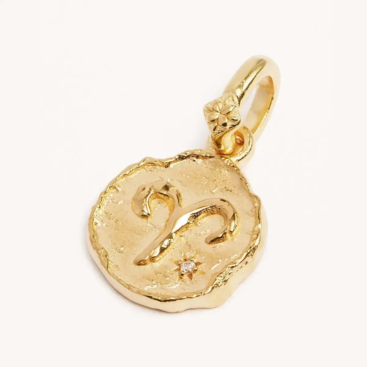 Constellation Vintage Zodiac Sign Coin Pendant Stainless Steel Necklace