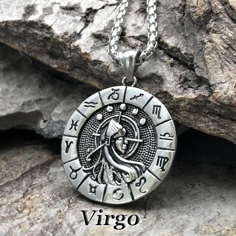 Constellation Zodiac Sign Pendant Necklace