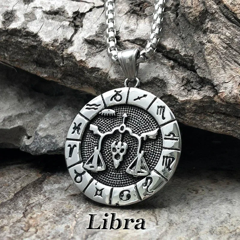 Constellation Zodiac Sign Pendant Necklace