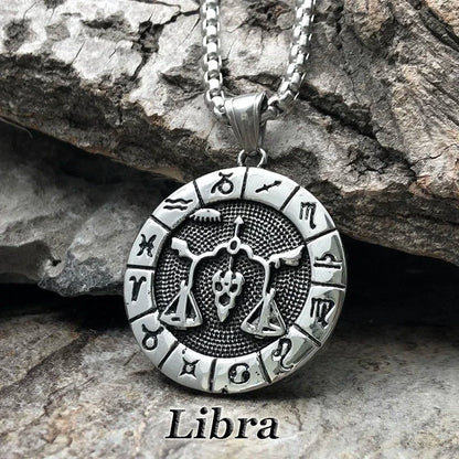 Constellation Zodiac Sign Pendant Necklace