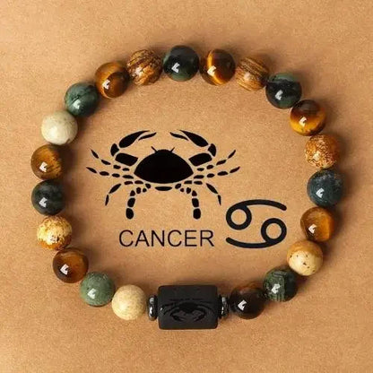 Zodiac Sign Constellation Beaded Charm Bracelet
