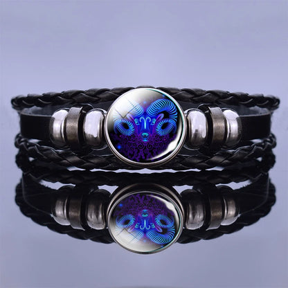 Zodiac Sign Constellation Charm Bracelet