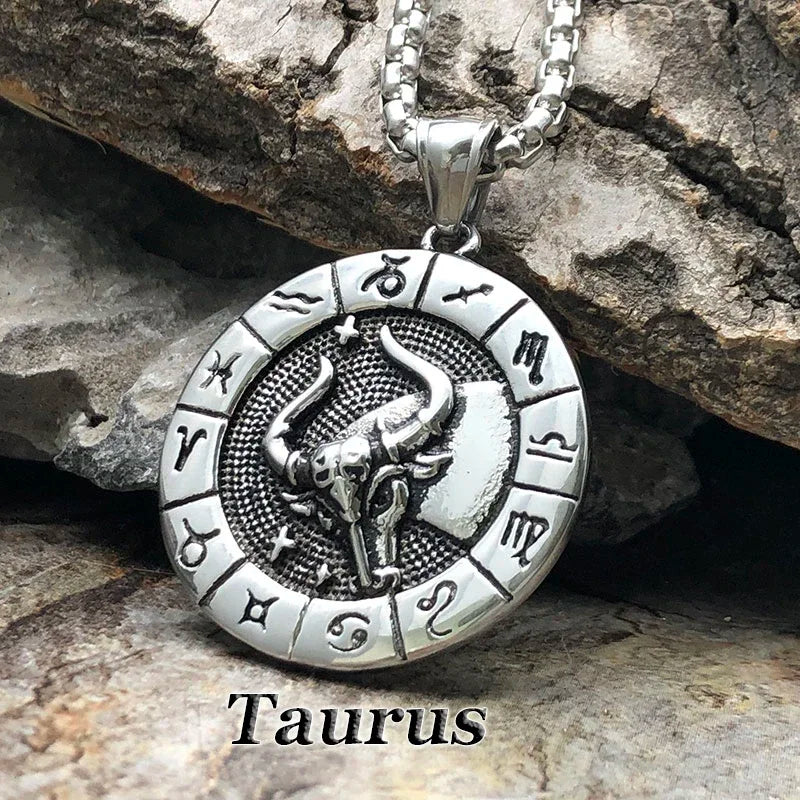 Constellation Zodiac Sign Pendant Necklace