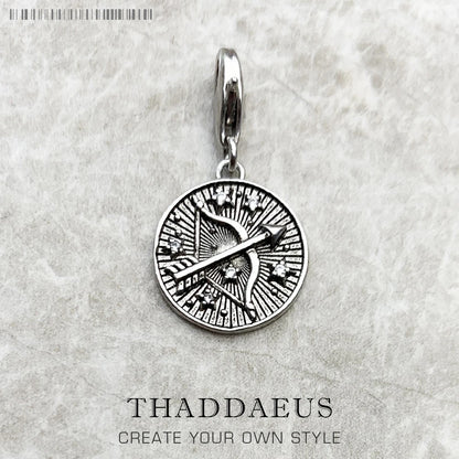 925 Sterling Silver Zodiac Sign Vintage Charm Pendant