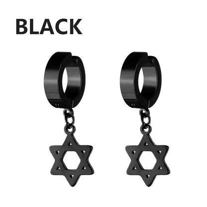 Bold Cross Clip Earrings