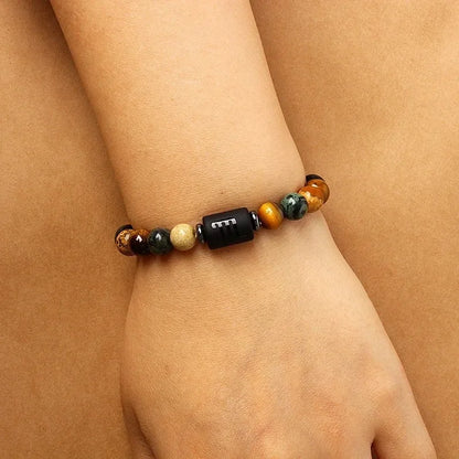 Zodiac Sign Constellation Beaded Charm Bracelet