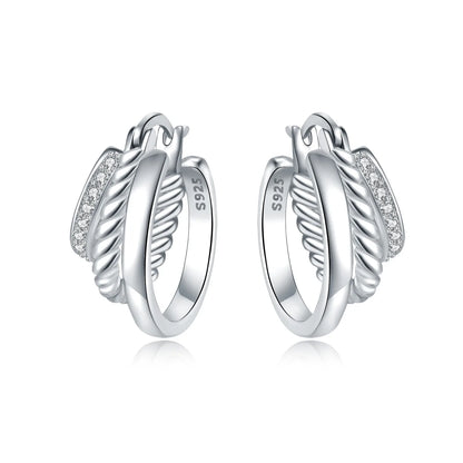 Elegant Sterling Silver Hoops