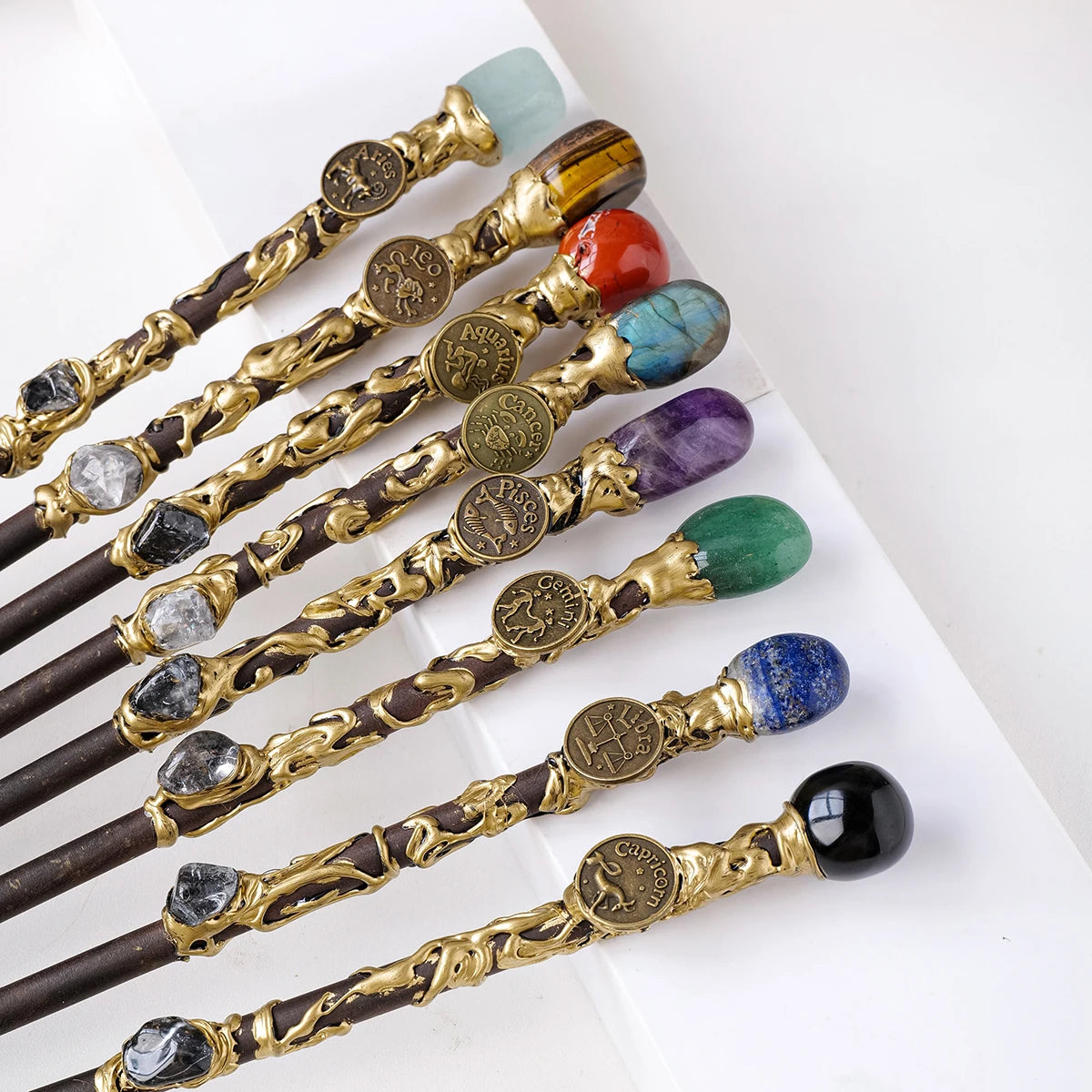1PC Zodiac Constellation Crystal Scepter Magic Fairy Stick