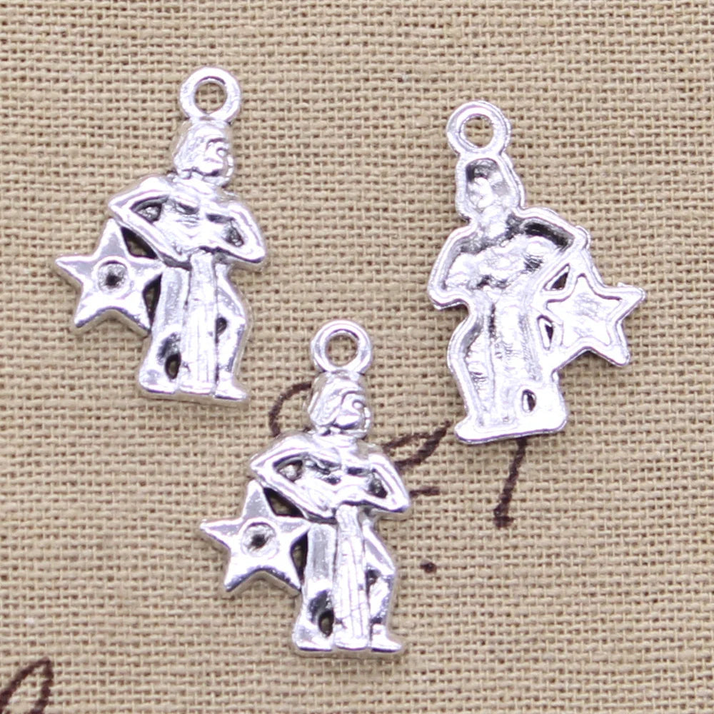 Zodiac Charm DIY Antique Pendant