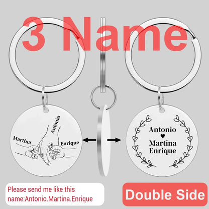 Custom Name Family Keychain