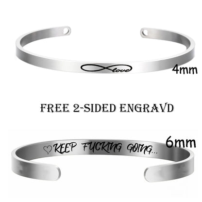 Custom Engraved Bar Bracelet