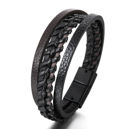 Men’s Braided Leather Bracelet