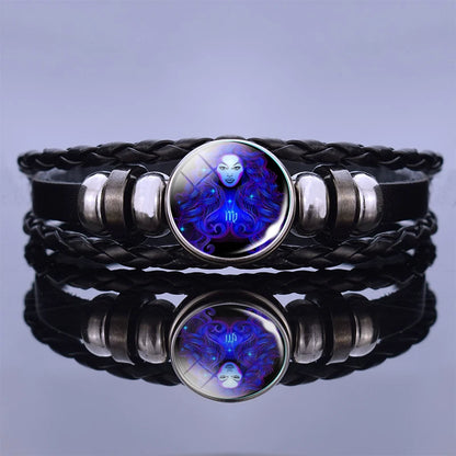 Zodiac Sign Constellation Charm Bracelet