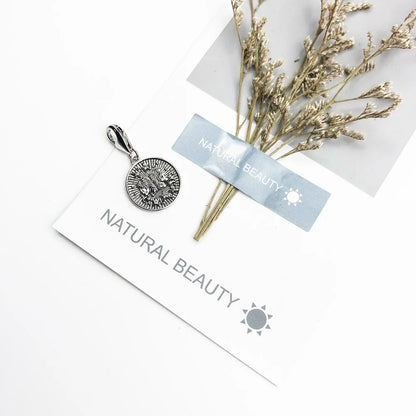 925 Sterling Silver Zodiac Sign Vintage Charm Pendant