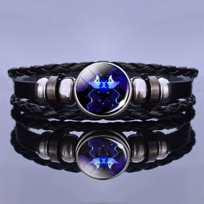 Zodiac Sign Constellation Charm Bracelet