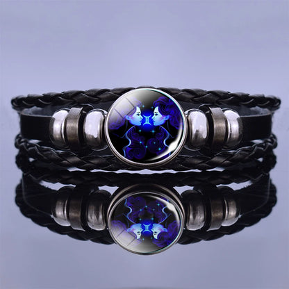 Zodiac Sign Constellation Charm Bracelet
