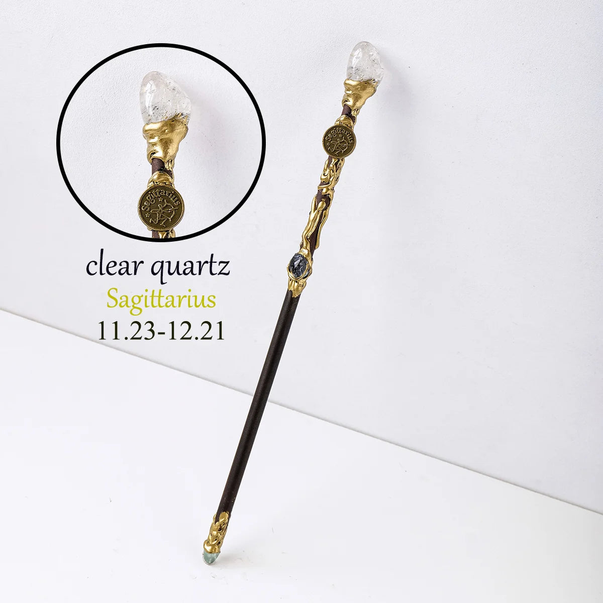1PC Zodiac Constellation Crystal Scepter Magic Fairy Stick